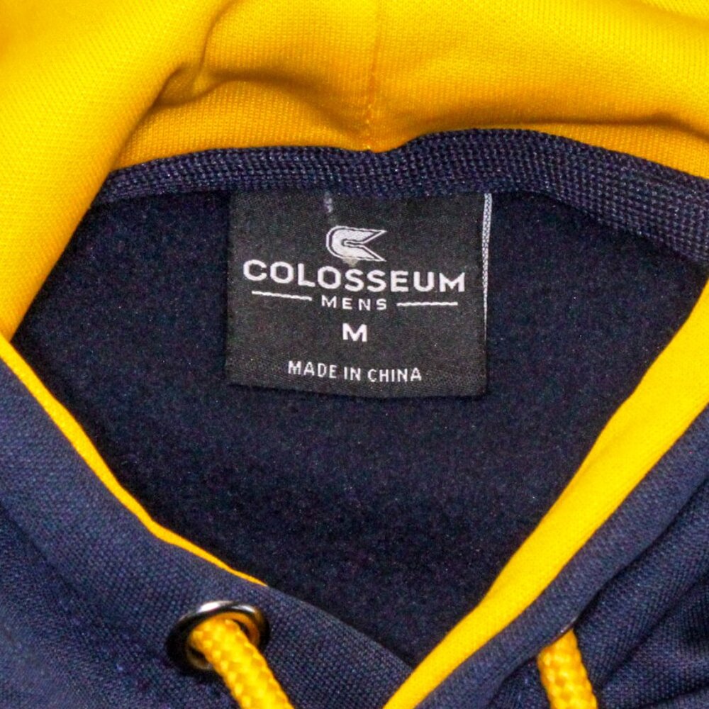 West Virginia Mountaineers Long Sleeve Pullover Hoodie w/Front Pocket Men's Med - Picture 4 of 8